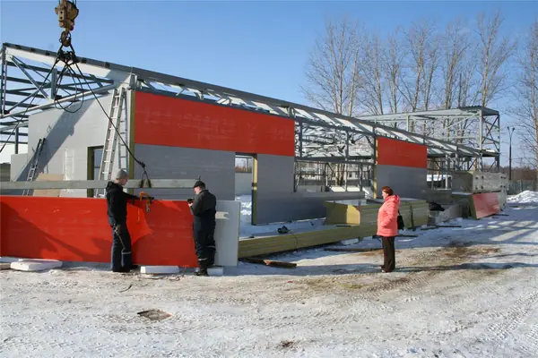 Cladding the frame with panels